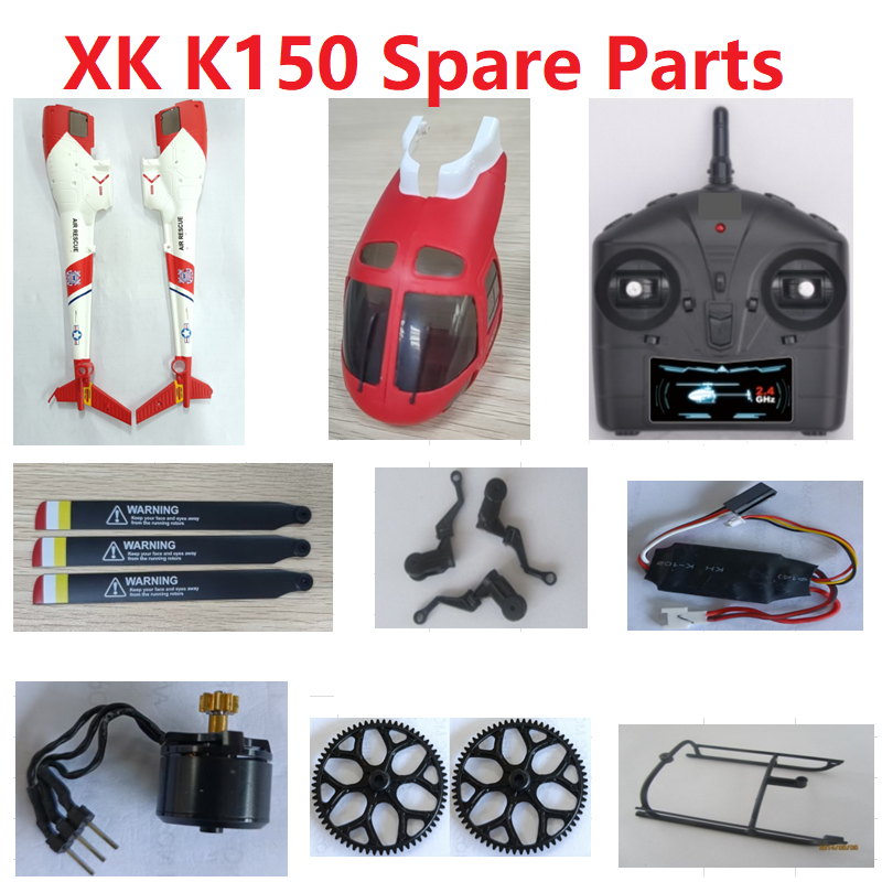 Rc Helicopter Coaxial - Wltoys XK K150 RC Helicopter Spare