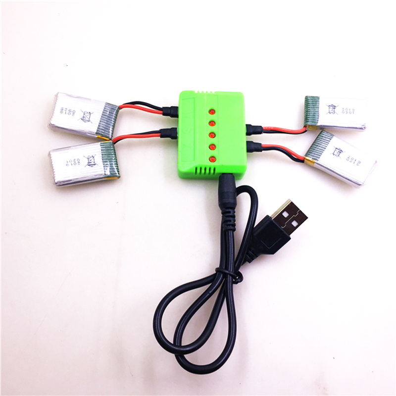 Rc Helicopter Remote Control - 4PCS * 3.7V 250mAh Lipo Battery