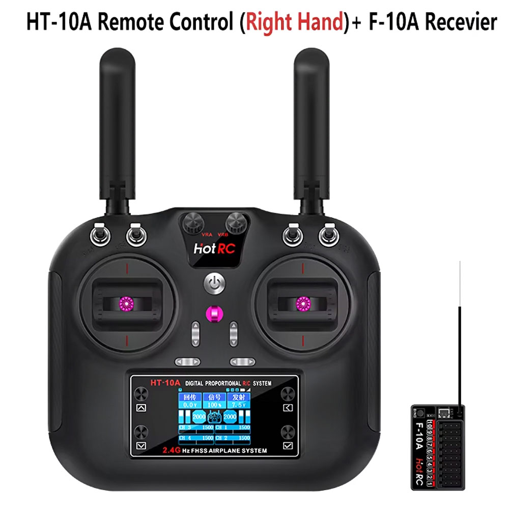 Rc Helicopter Motor - Hotrc HT-10A 2.4G 10CH Transmitter F10A