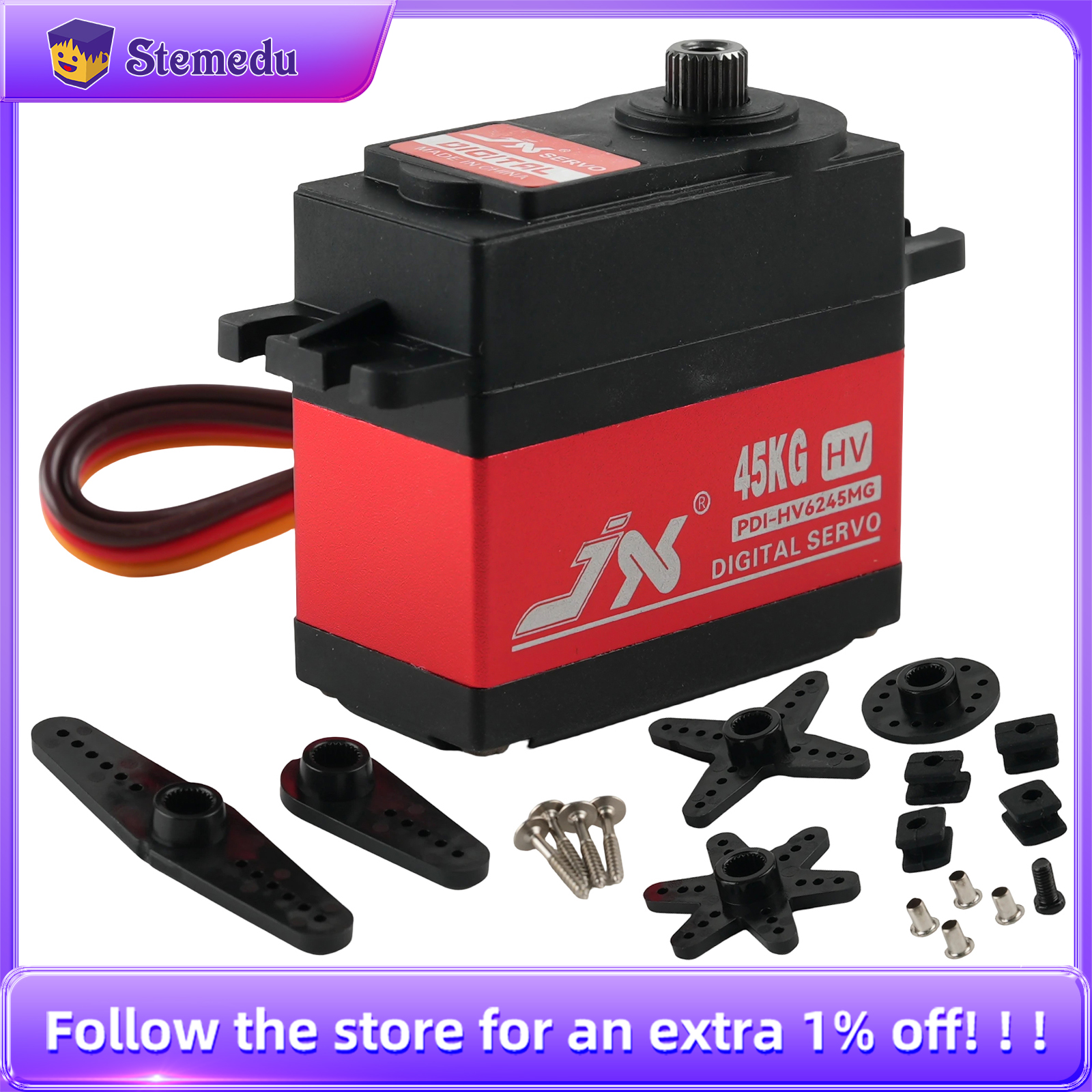 Rc Helicopter Servo - JX Servo PDI-HV6245MG 45KG HV High