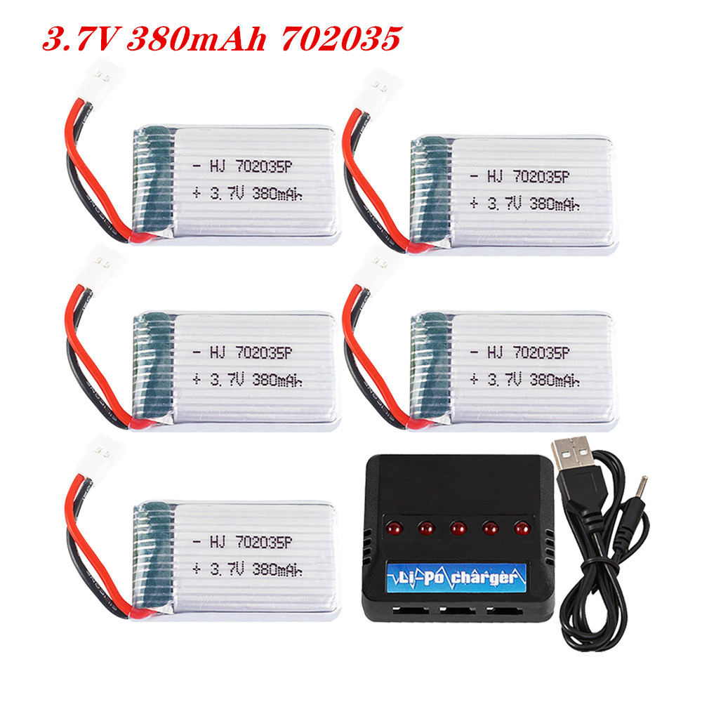 Rc Helicopter Charger - 3.7V 380mah 702035 Lipo Battery Rechargeable
