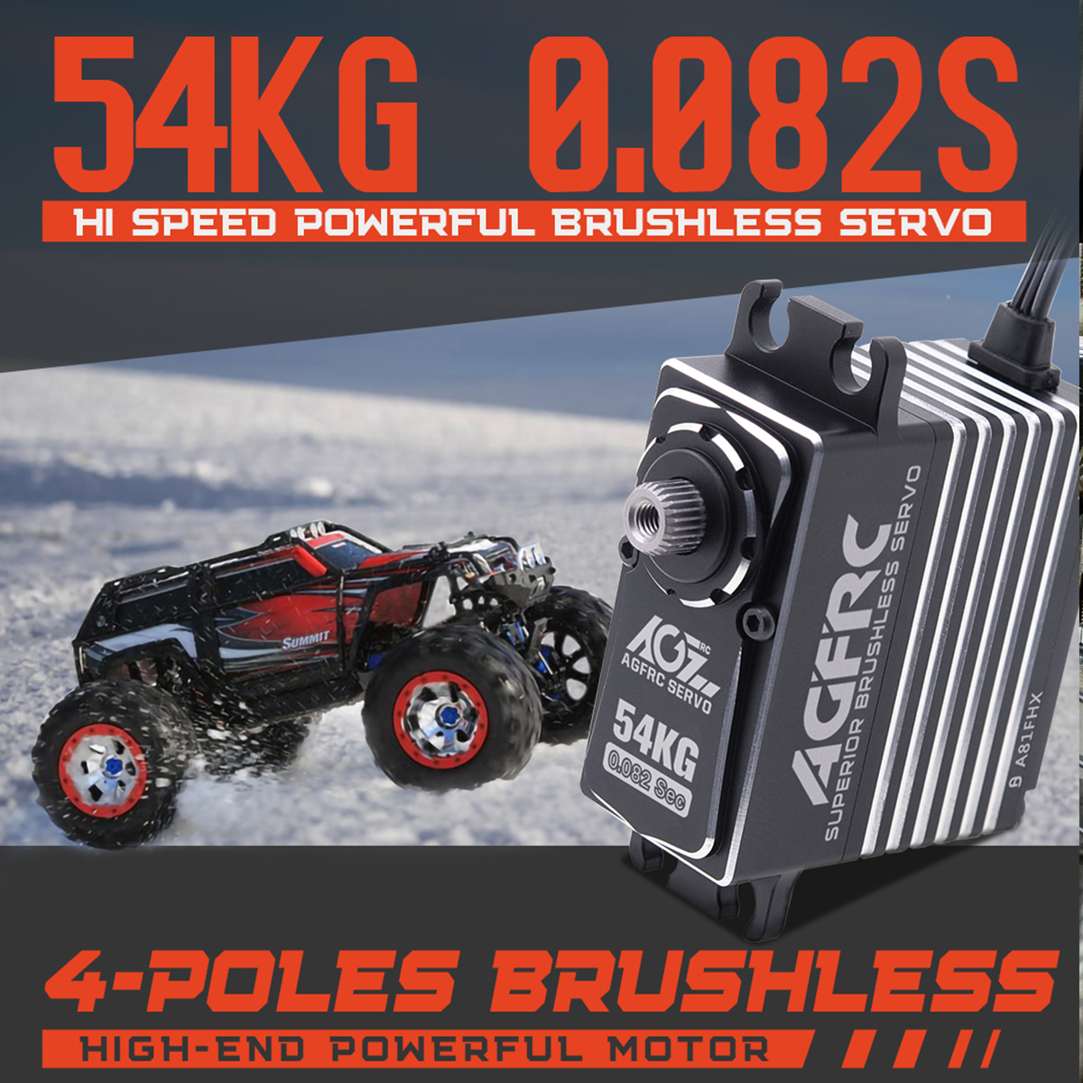 Rc Helicopter Large - AGFRC A81FHX 54KG HV 4-Pole Brushless