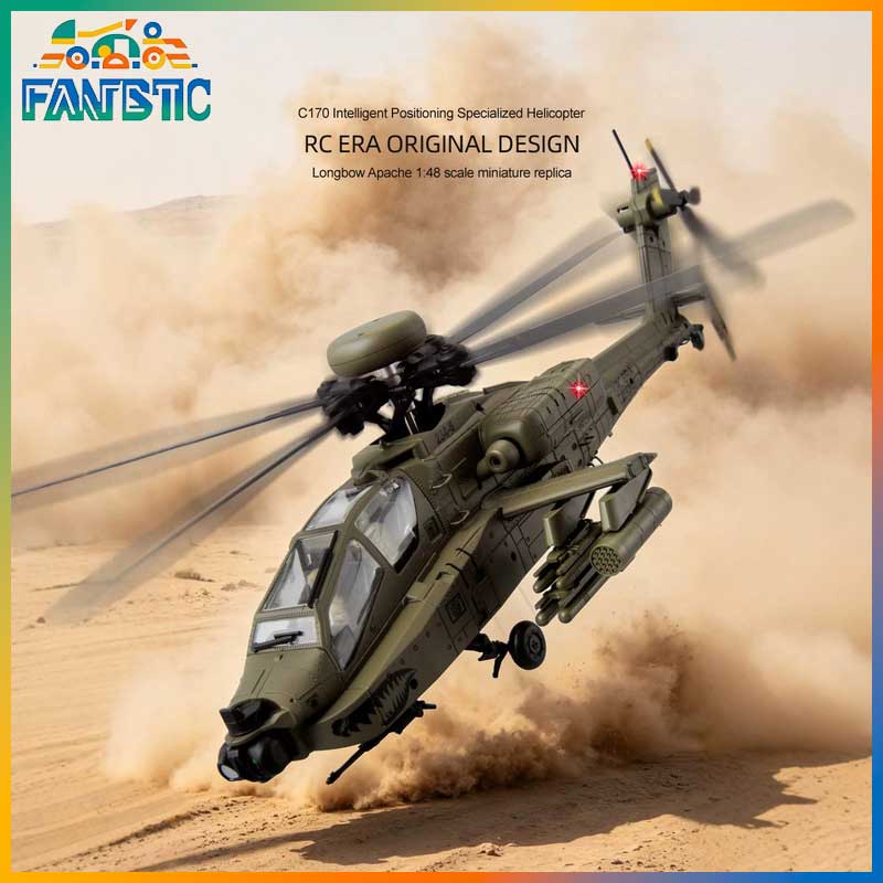 Rc Helicopter Single Rotor - Rc Era C170 Ah 64d Apache