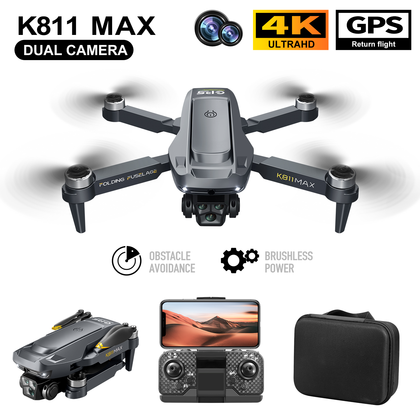 Rc Helicopter Case - K811MAX Quadcopter Drone: Brushless, GPS, Auto