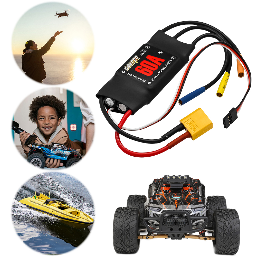 60A Electronic Speed Controlle - Rc Helicopter Electric ulasan dan harga