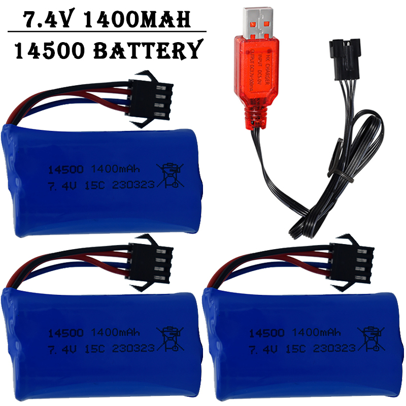 7.4V 1400mAh 14500 Lithium-Ion - Rc Helicopter Charger ulasan dan harga