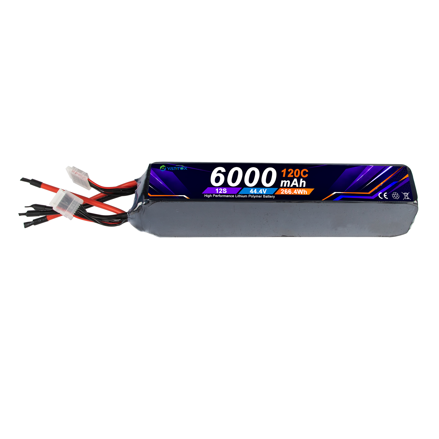 Yattox 12S 6000mAh 120C 100%LC - Rc Helicopter Large ulasan dan harga