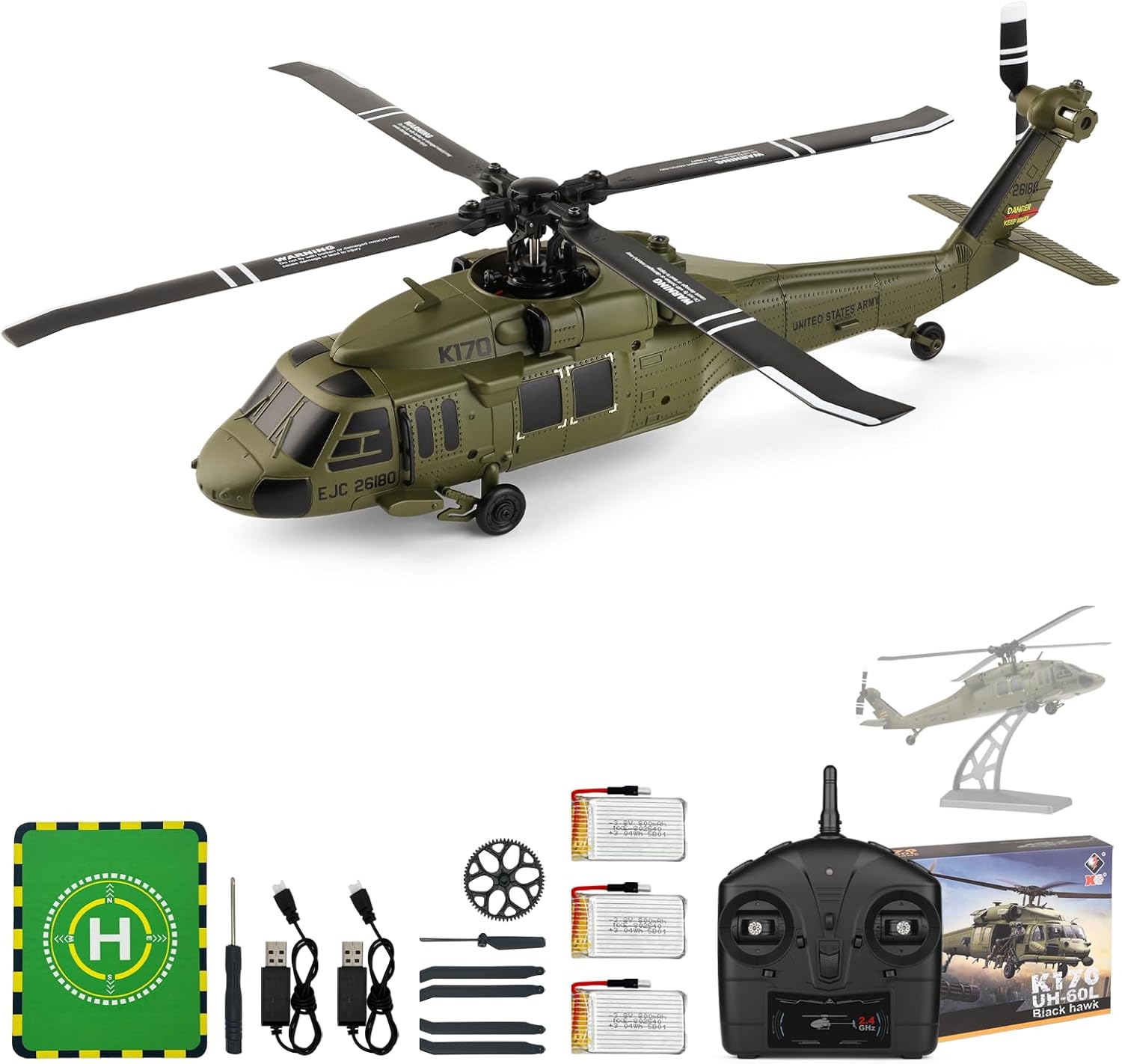 WLtoys K170 Brushless 4-CH RC  - Rc Helicopter Gyro ulasan dan harga