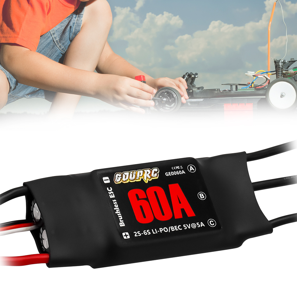 60A Brushless ESC 2-6S Electri - Rc Helicopter Electric ulasan dan harga