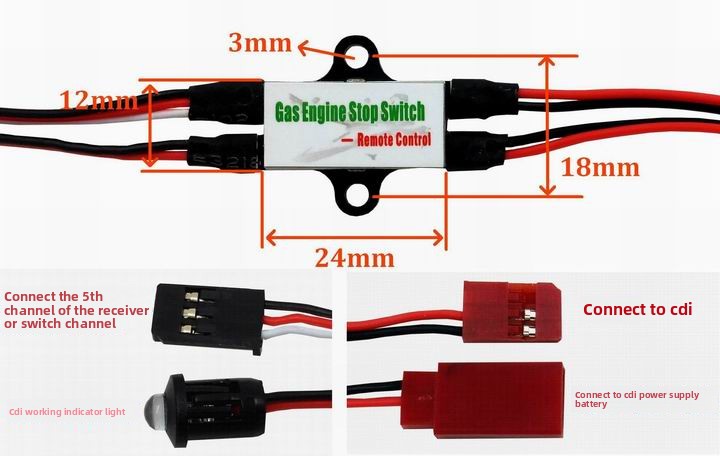 Gas Engine CDI Kill Switch for - Rc Helicopter Gas ulasan dan harga