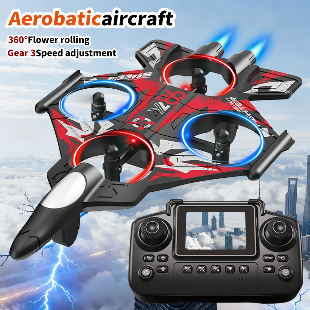 Fighter Jet Drone With Screen  - Rc Helicopter Electric ulasan dan harga