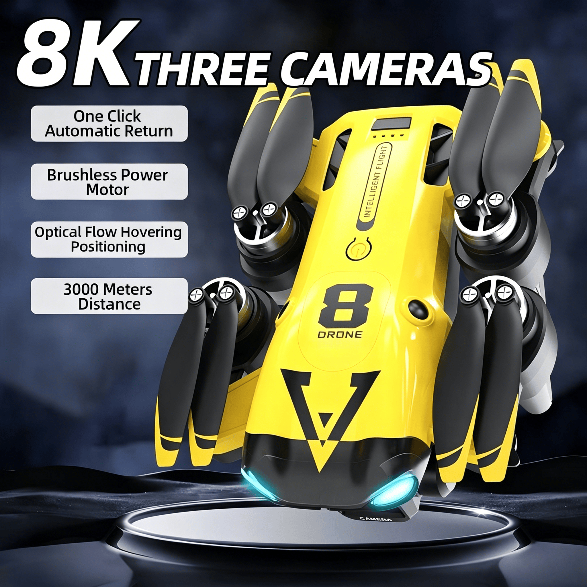 New Quadcopter with Triple Cam - Rc Helicopter Case ulasan dan harga