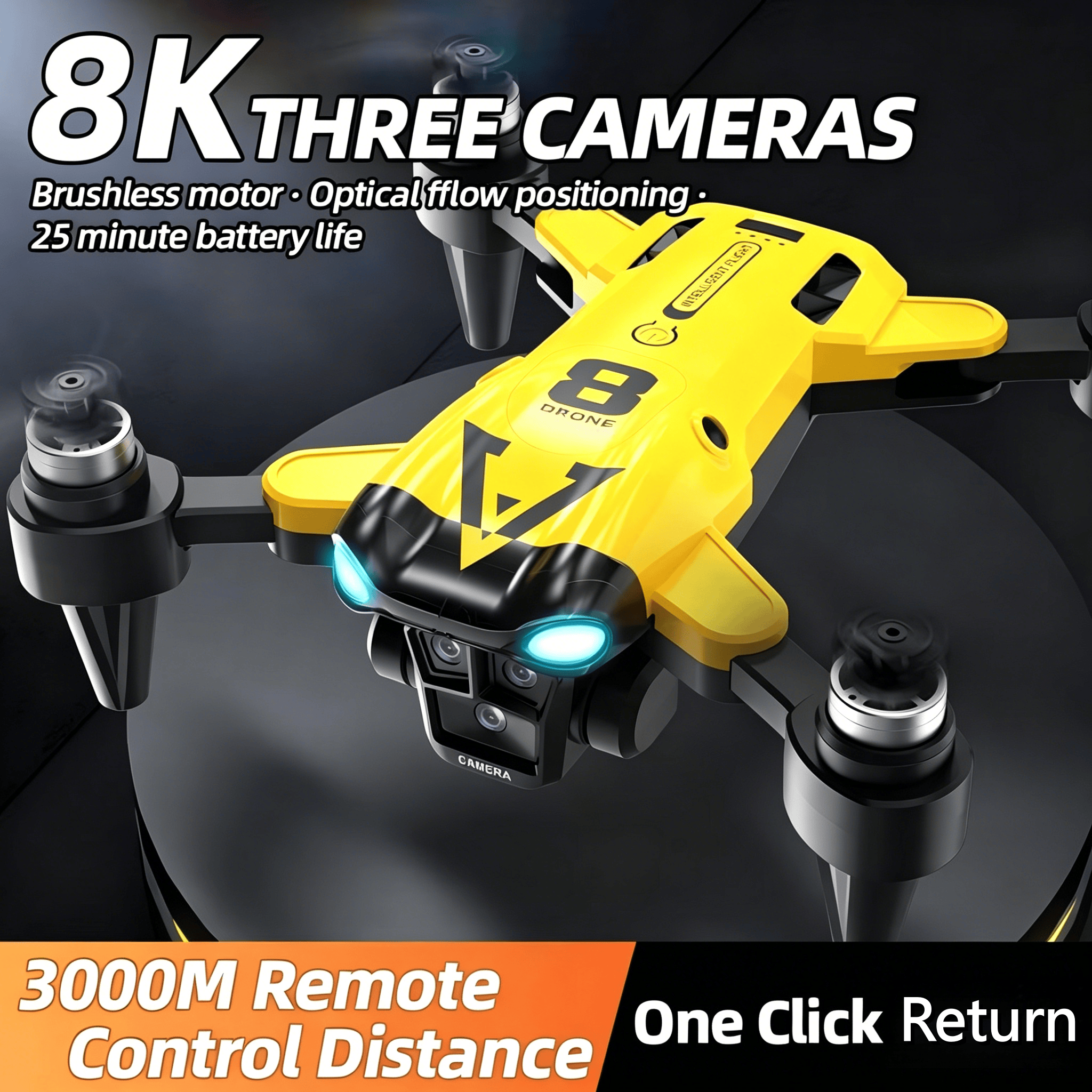 New Quadcopter with Triple Cam - Rc Helicopter Case ulasan dan harga