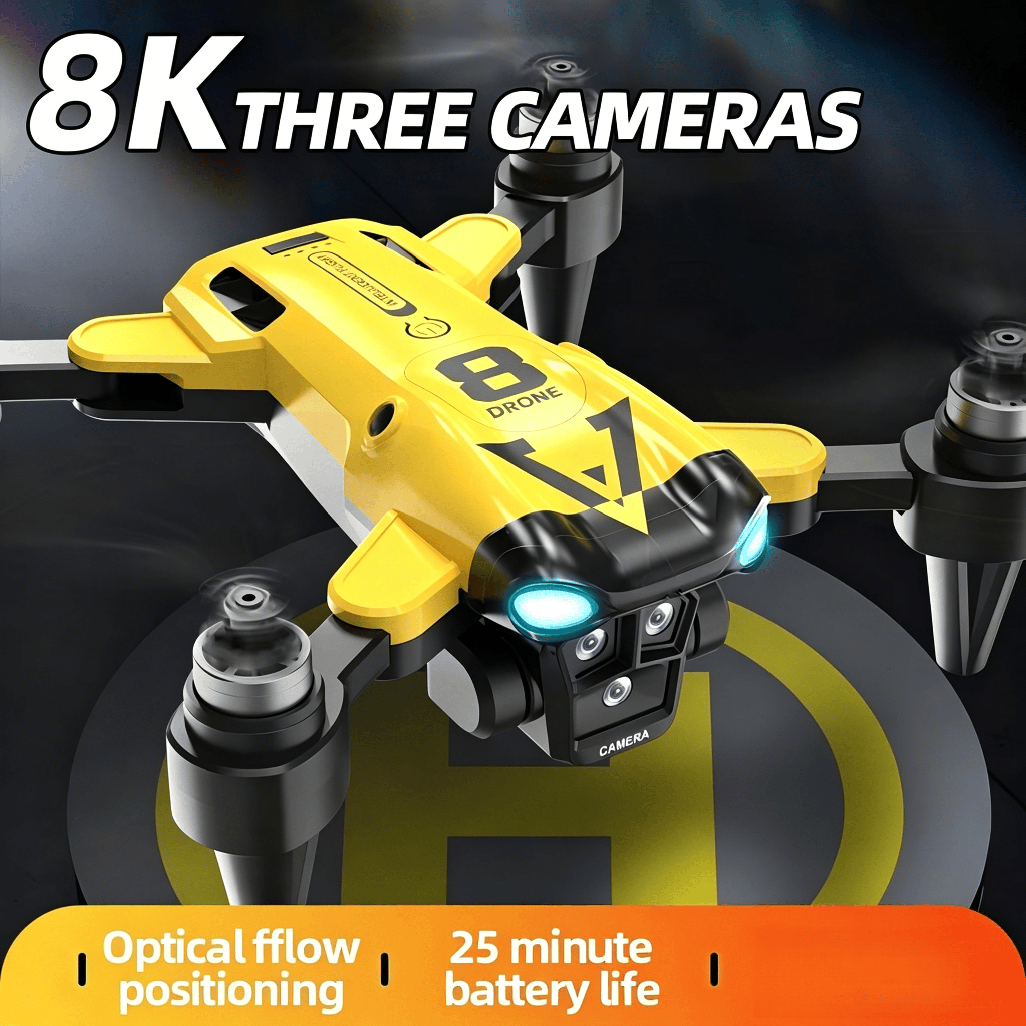 New Quadcopter with Triple Cam - Rc Helicopter Case ulasan dan harga