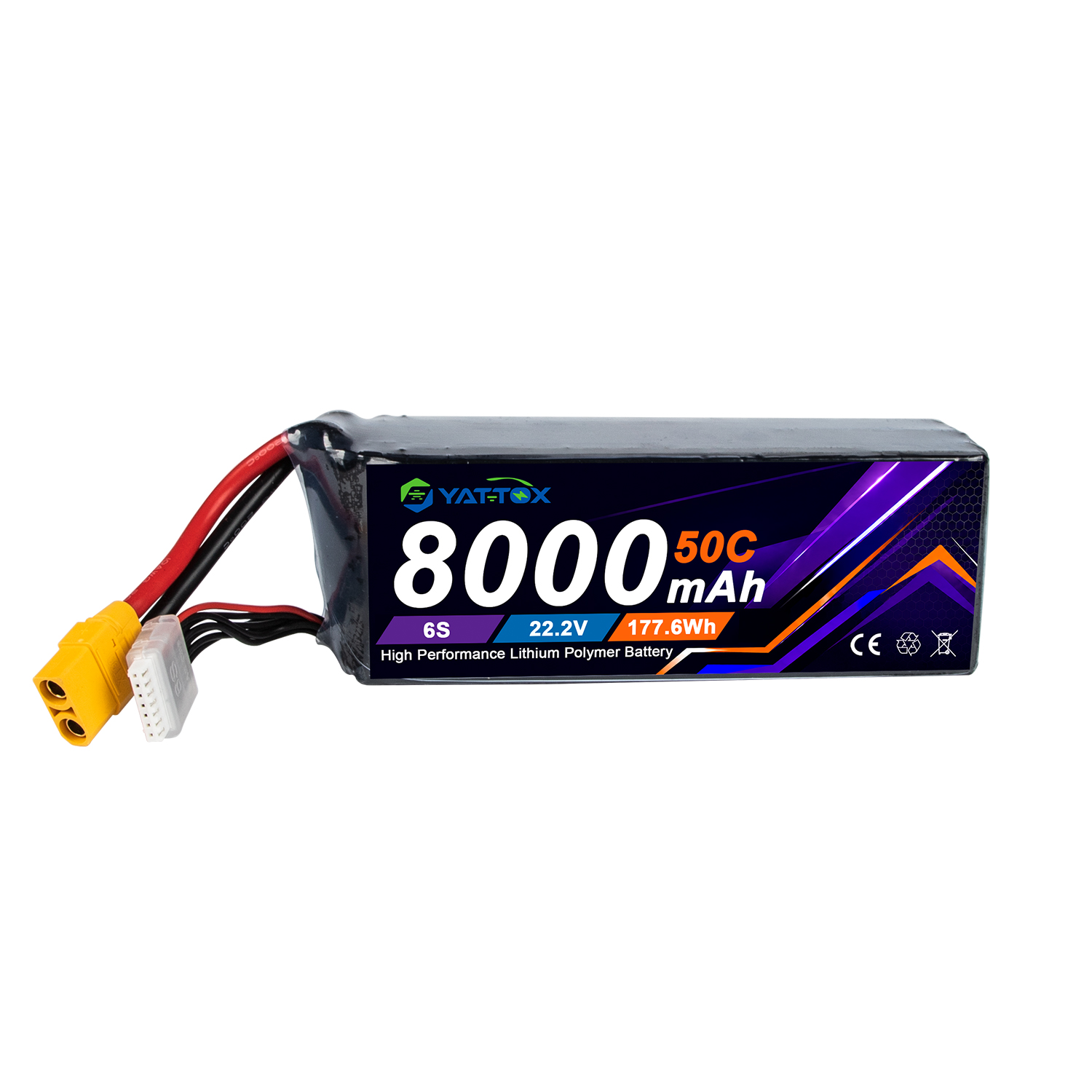 Yattox 6S 8000mAh 50C LiPo Bat - Rc Helicopter Large ulasan dan harga