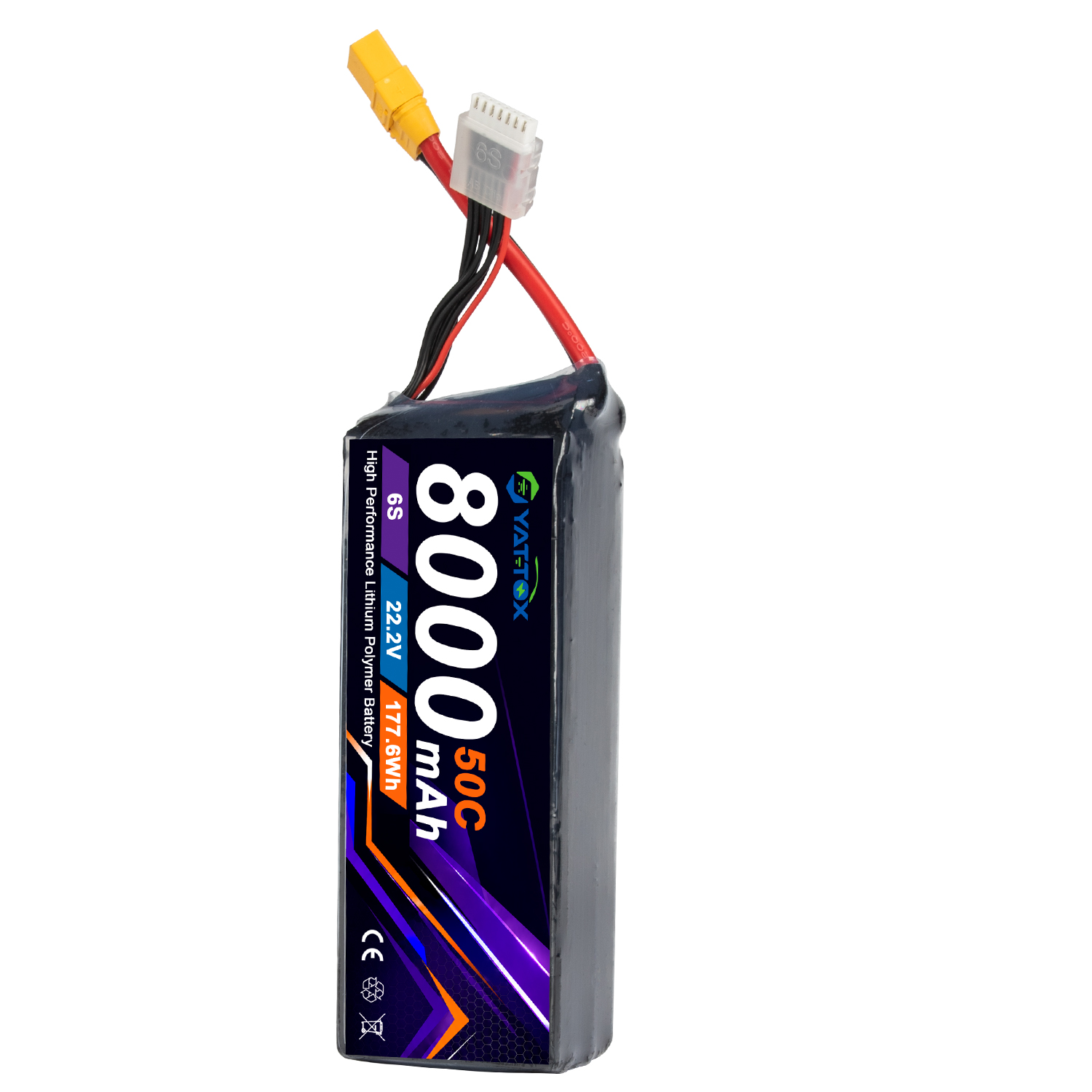 Yattox 6S 8000mAh 50C LiPo Bat - Rc Helicopter Large ulasan dan harga