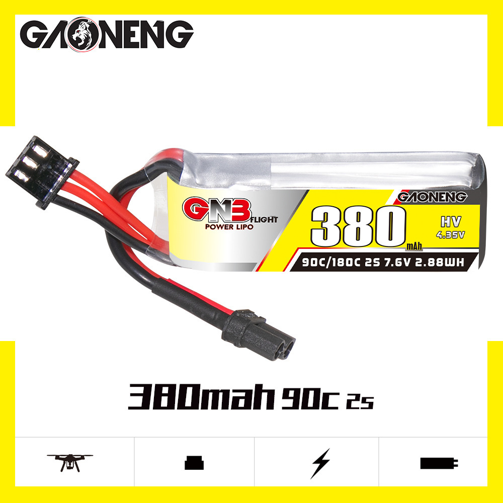 GNB 2S 7.6V 380mAh 90C/180C Li - Rc Helicopter Parts ulasan dan harga
