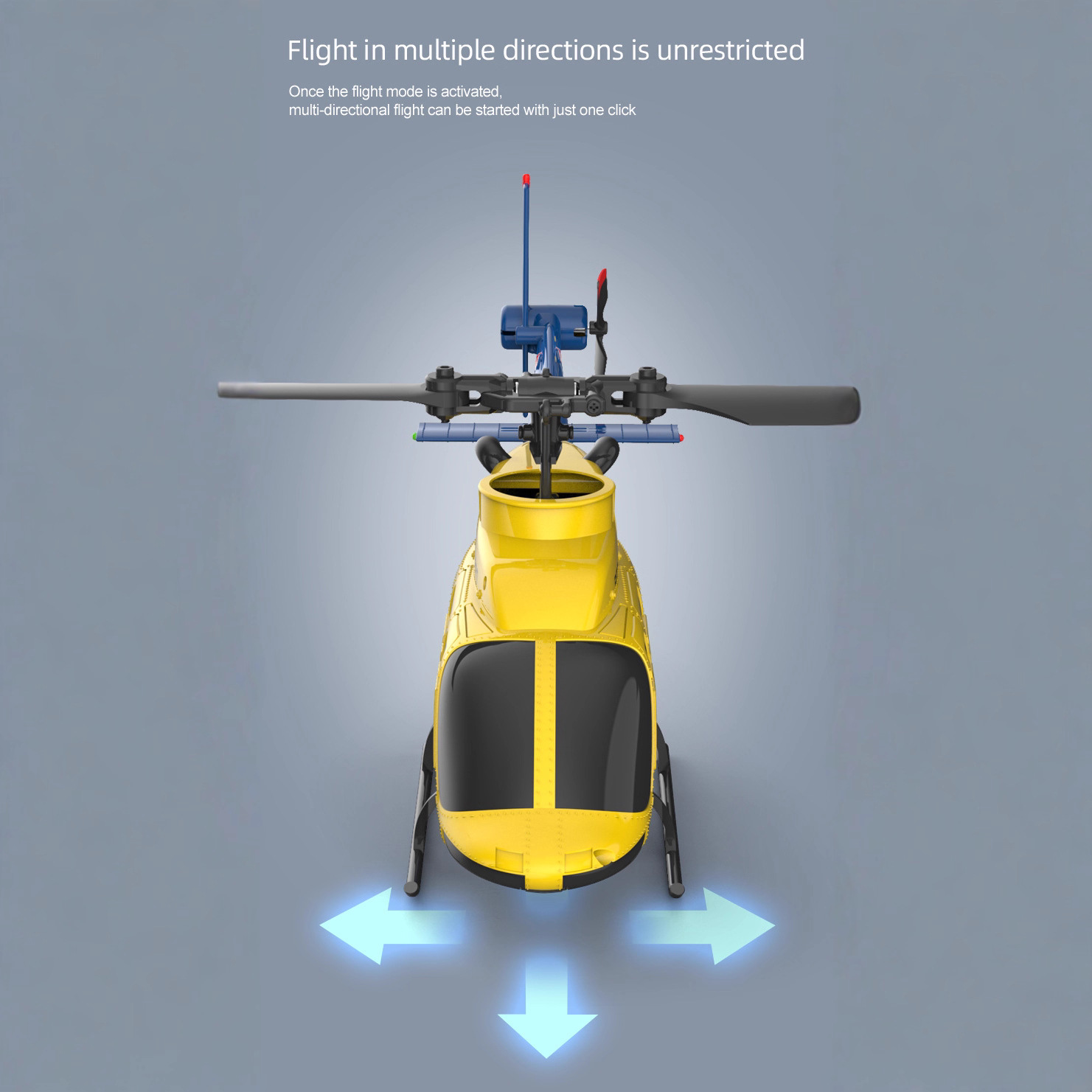 A60 1/42 Scale Bell 206 RC Hel - Rc Helicopter Single Rotor ulasan dan harga