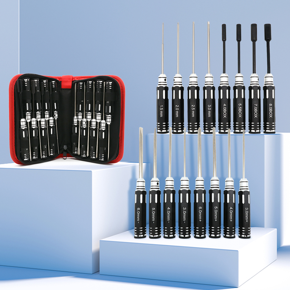 RC Hex Driver Set - 16pcs Hex  - Rc Helicopter Tool Kit ulasan dan harga