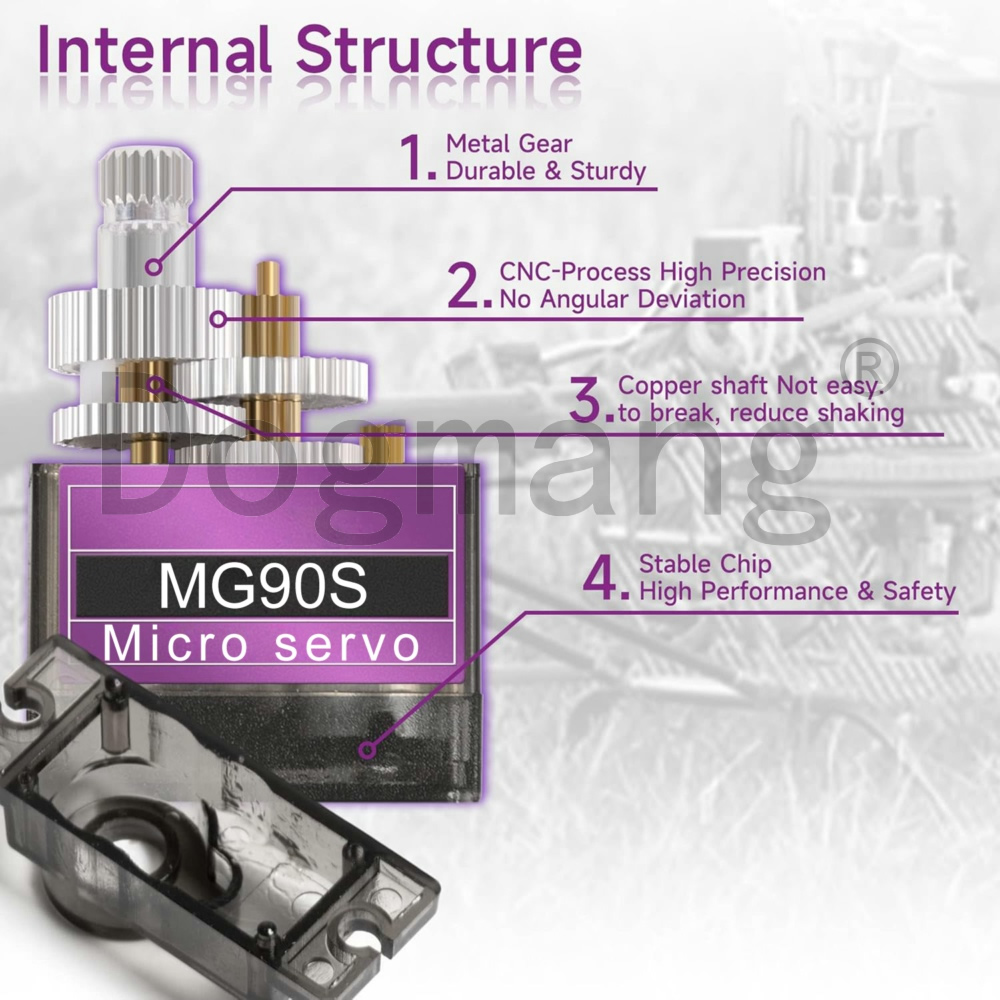 MG90S Servo 1/2/4/10/20/50 Pcs - Rc Helicopter Servo ulasan dan harga