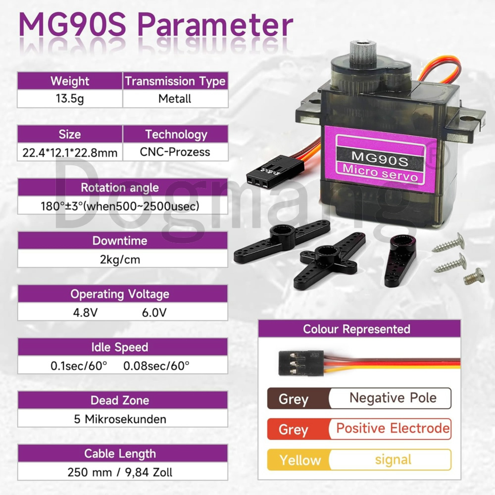 MG90S Servo 1/2/4/10/20/50 Pcs - Rc Helicopter Servo ulasan dan harga