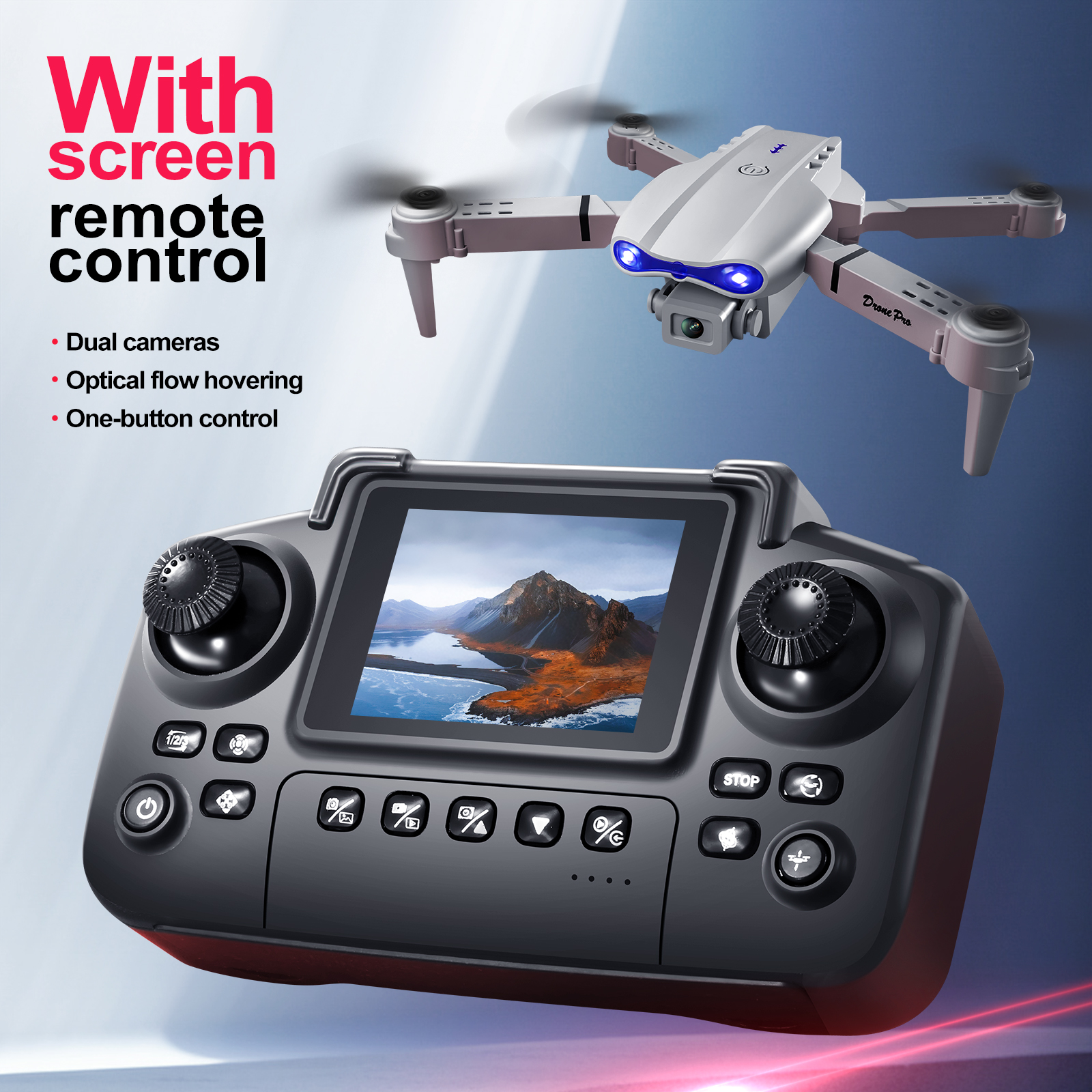 2025 New E88 E99 Upgraded Dron - Rc Helicopter Case ulasan dan harga
