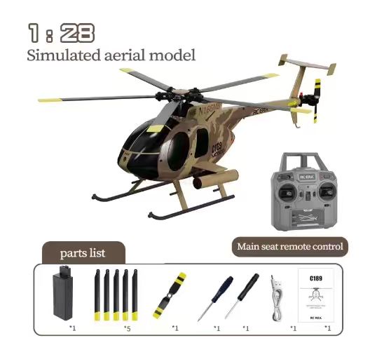C189 MD500 RC Helicopter 1:28  - Rc Helicopter Nitro ulasan dan harga